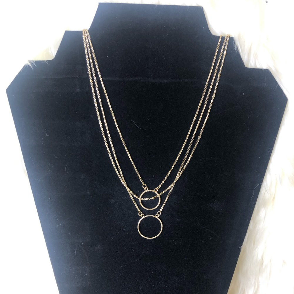 Gold triple chain